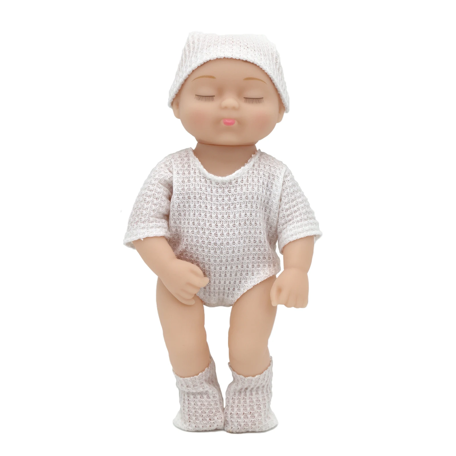7.68inch / 19.5cm New Realistic Reborn Soft Doll and Clothes Mini Sleeping Easter Gift