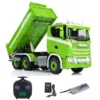RTR 770S LESU RC Hydraulic Dump Truck 6x6 1/14 Remote Control 3 Ways Tipper Dumper 3 Speeds Vehicle Light Sound Set Smoking Unit 2