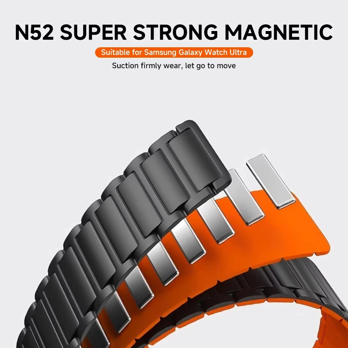Magnetic Sports Silicone Wristband Strap - 20mm/22mm