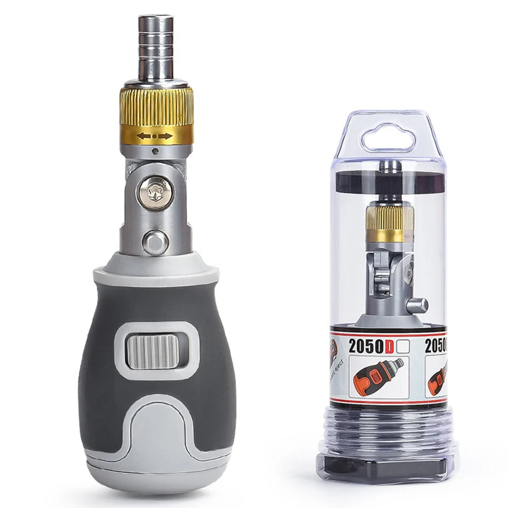 

1pc Ratchet Screwdriver With Bits Alloy Steel 8-in-1 Interchangeable Nutdrivers Household Hardware Manual Multi-functional Tools
