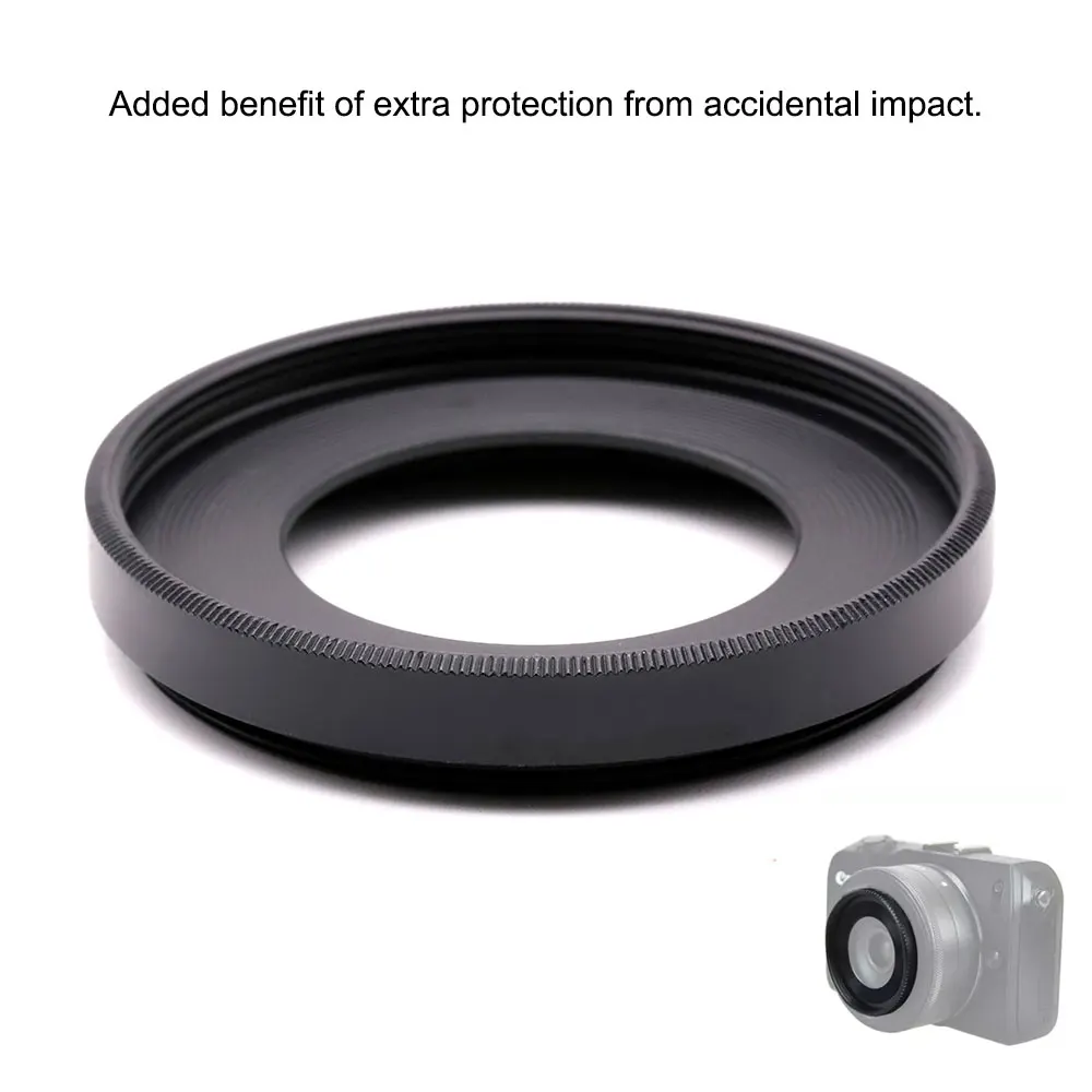 EW43 メタルレンズフードシェードプロテクター Canon EF-M 22mm