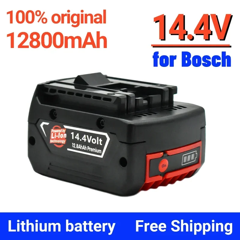 

14.4V 12800mah Rechargeable Li-ion Battery cell pack for BOSCH cordless Electric drill screwdriver BAT607 BAT607G BAT614G