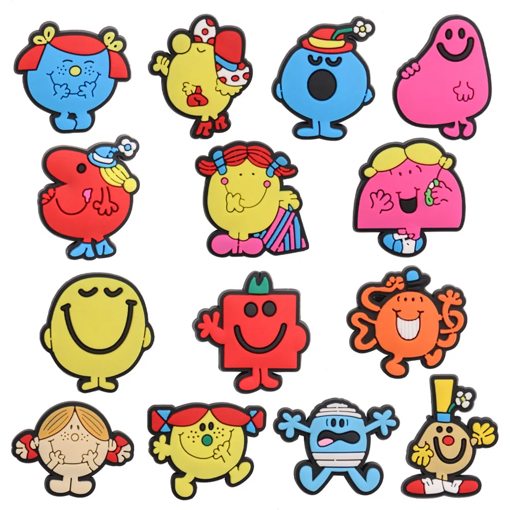 

50Pcs Wholesale Comic Character Sandals Shoes Button Accessories Cute Children Shoe Charm Decorations Fit Croc Jibz Backpack