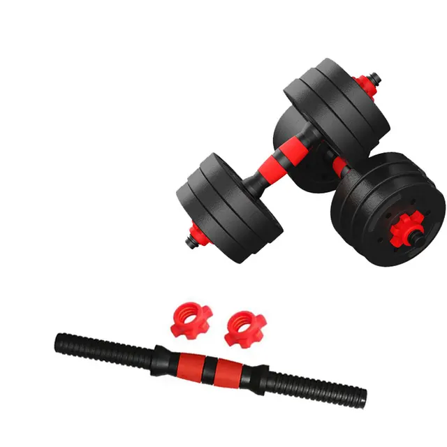 Dumbbell rod universal connecting rod changed into barbell kettle bell handle fixing nut accessory body-building male household