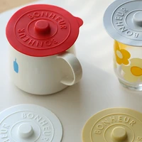 Silicon Dust Proof Lids Cup Lid Reusable Cute Sealing Suction Cup Mugs Cover Dustproof Leakproof Tea Coffee Lid Cup Accessories 2