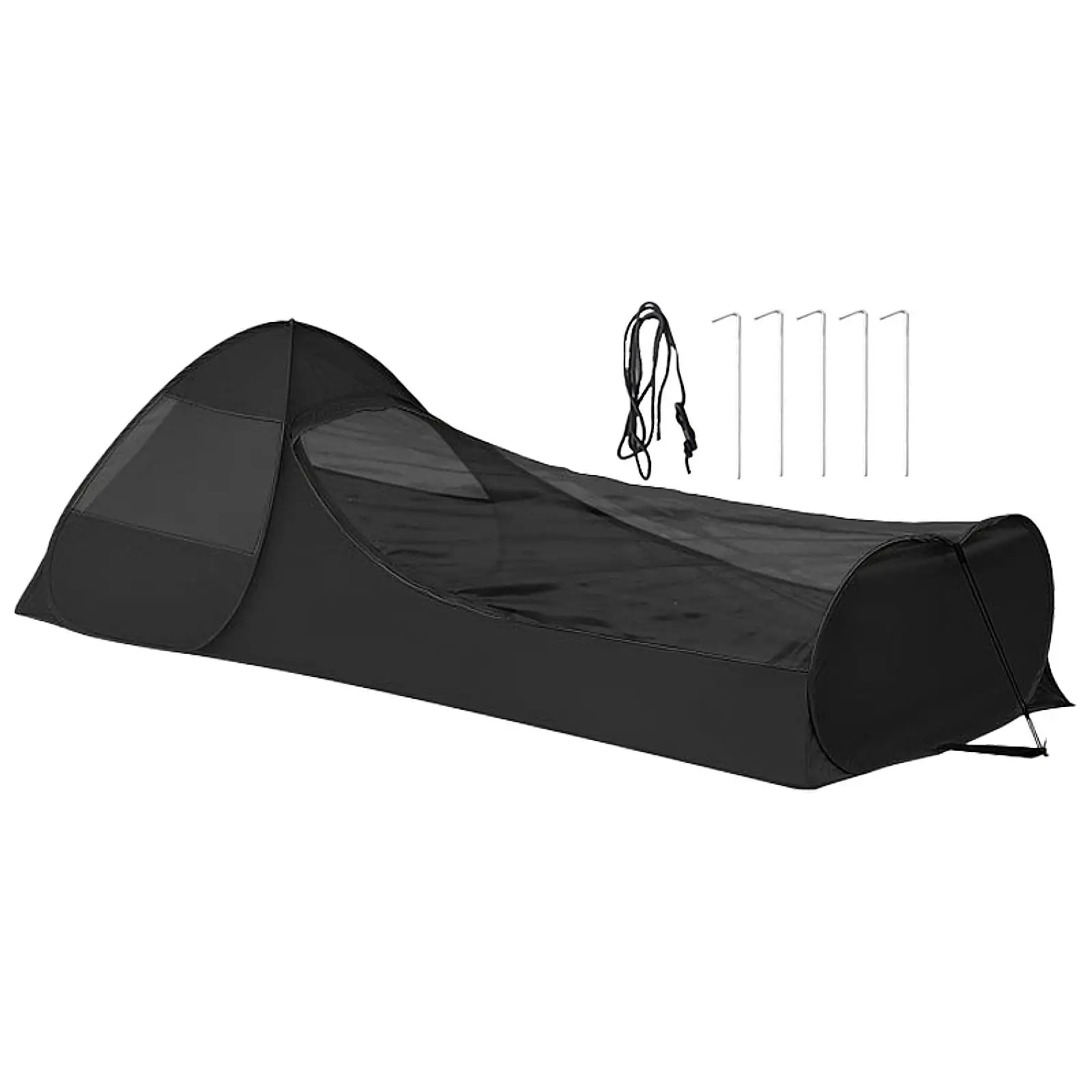 Popup Bivy Tent Single Person Tent Windproof Sleeping Net Tent Personal Tent for Backpacking Outdoor Hiking Fishing Sports 5
