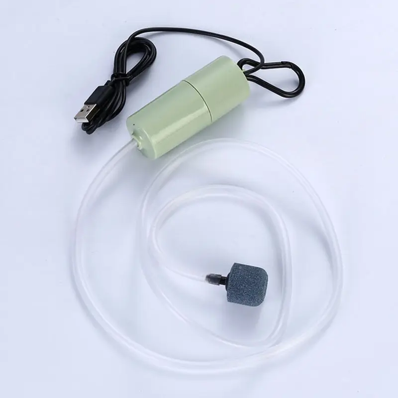 USB Aquarium Air Pump with Air Stone and Silicone Tube Energy Saving Oxygen Pump For Aquarium Fishing