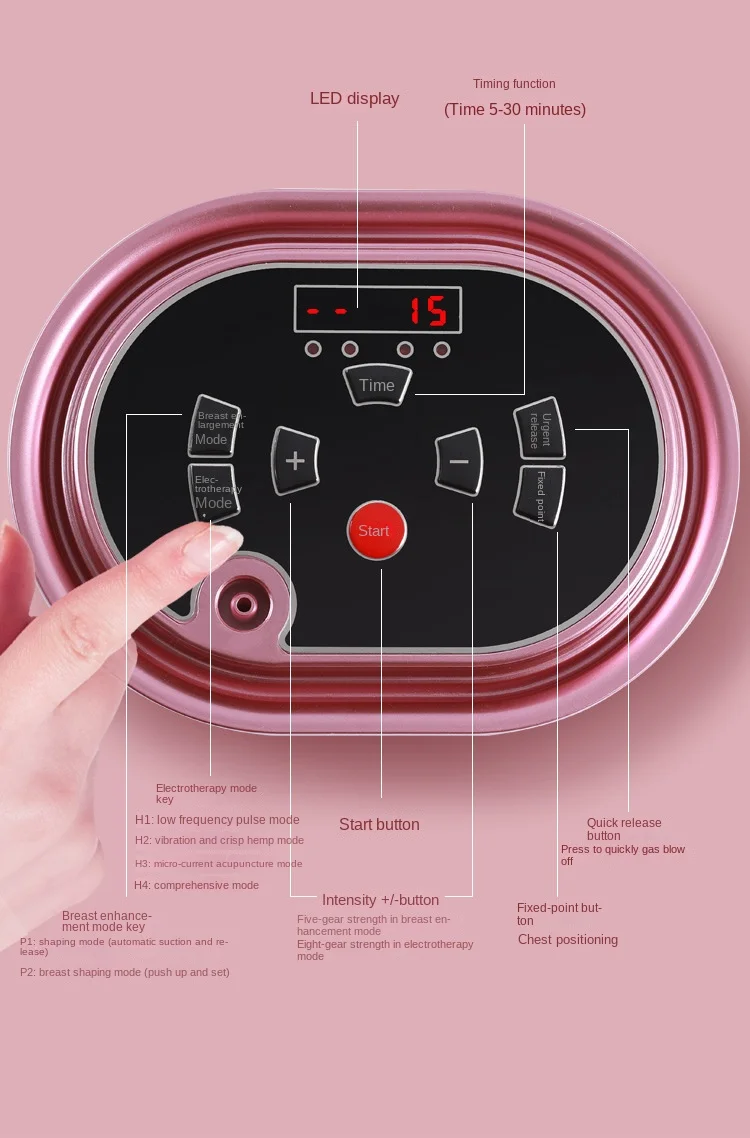 Electric breast enhancement massager adds polyester breast enhancement treasure