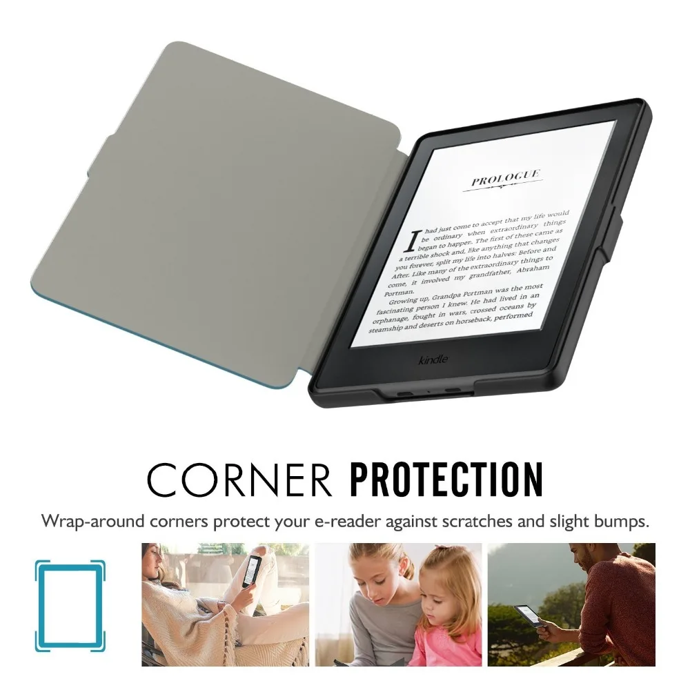 Capa de Couro pu para Kindle 8th Estojo Inteligente Pintado Premium Leve Magnético Protetor Slimshell Sy69jl 2023 - Imagem 2