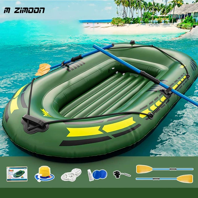 Inflatable Boat For One/two Optional Canoe Kayak Pvc Rubber Fishing Boat  Raft For Outdoor Lake With Oars Pump Boat 192x113cm - Boat Accessories -  AliExpress