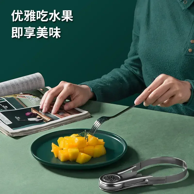 Mango meat extractor 304 stainless steel cut mango cubes artifact pulp separator core cutting fruit artifact