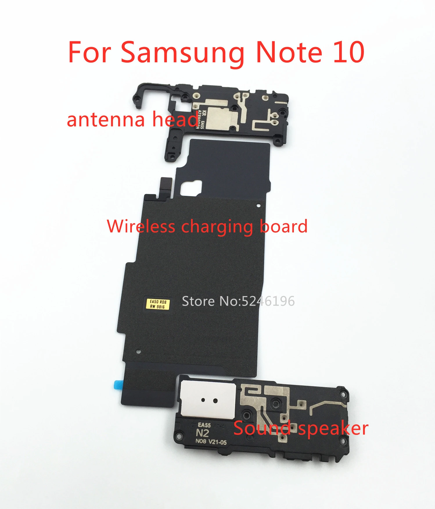 Juego de accesorios de mantenimiento de tres piezas para Samsung Galaxy  Note 10 Note10, placa de carga inalámbrica, pieza de cabezal de antena de  altavoz de sonido|Cables flexibles para teléfonos móviles| -