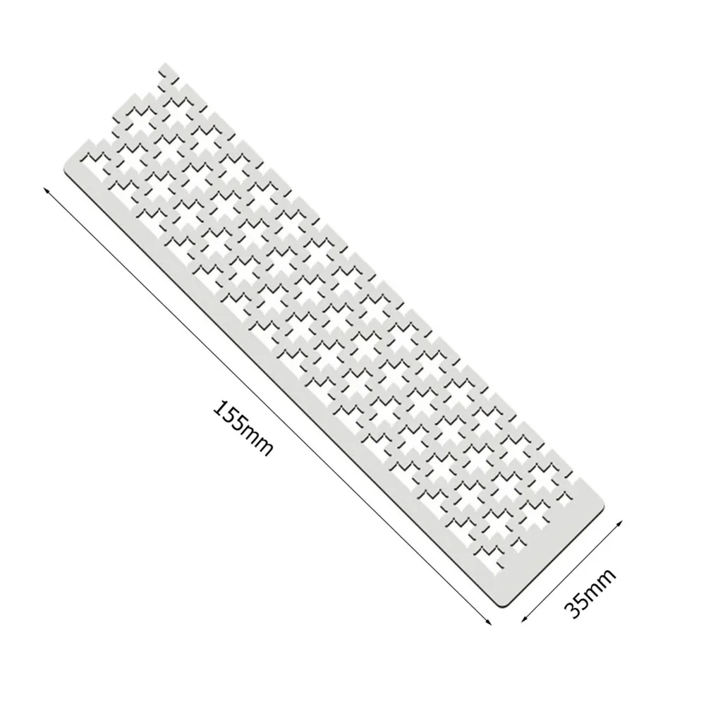 125 5D Diamond Painting Ruler Adjustment Fix Tool Metal Diamond Mesh Ruler Plum Blossom Grid Square Drill 10g/12g for Art Crafts