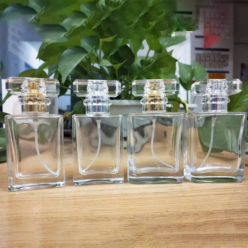 6 PCS/LOT 30ml 50ml Square Glass Spray Bottles with Fine Mist, Travel-Ready Clear, Blac... - SKU GSB01214 - UGI Packaging