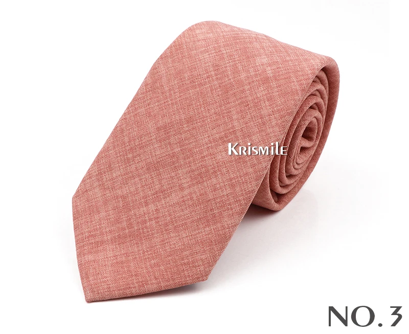Neue Casual Einfarbig Krawatten Für Männer Grün Blau Rosa Baumwolle Krawatte Schmalen Kragen Dünne Dünne Krawatte Hochzeit Party Zubehör – Detail 5