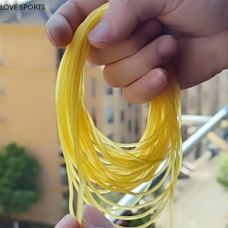 2mm Solid Elastic Rubber Line 5M Rubber Line for Fishing Traditional Level Round Elastic Rope Tied Fish Ropes