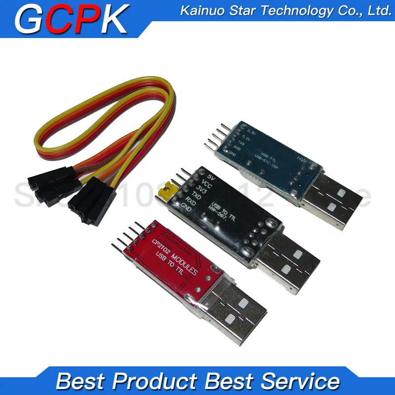 3pcs/lot =1PCS PL2303HX+1PCS CP2102+1PCS CH340G USB TO TTL for arduino PL2303 CP2102 5PIN USB to UART TTL Module