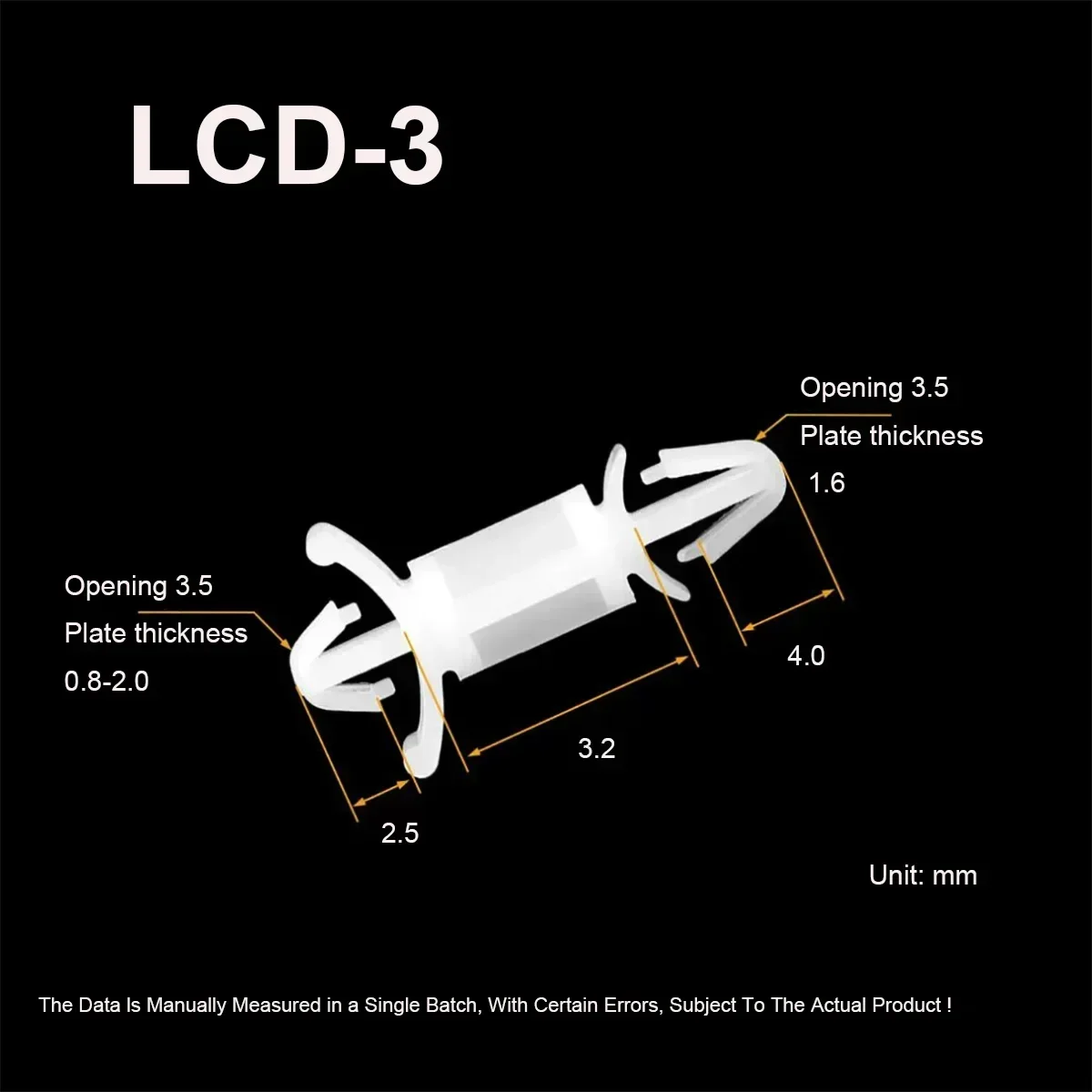 Nylon PCB Board Isolation Column Plastic Circuit Board Fixing Support Bracket With 3.5mm Hole Opening