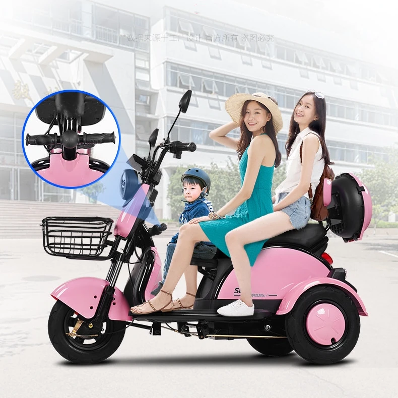 

Brand new 600w Three wheels Electric Bicycle E-Trike Scooter folding electric Tricycle for Adults