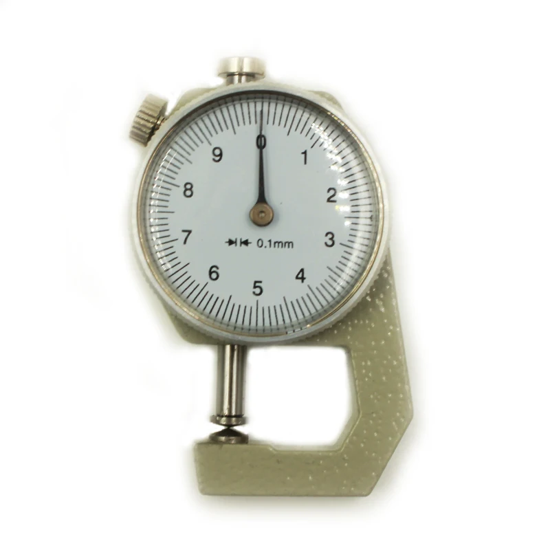 Leather thickness gauge 1Pc aluminum alloy 0-10mm & 0-20mm range dual heads for DIY craft