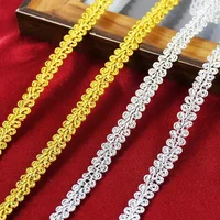 500CM Golden Silvery Lace Trim Ribbon DIY Crafts Gift packaging graduation season Lace Trimming Sewing Clothes Wedding Decor