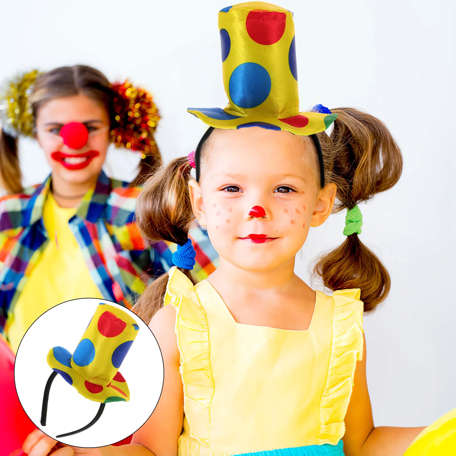 Jester Headband Clown Hat Carnival Costume Funny Headband Performance Prop Cosplay Clown Hat Headdress Adults Kids party decors