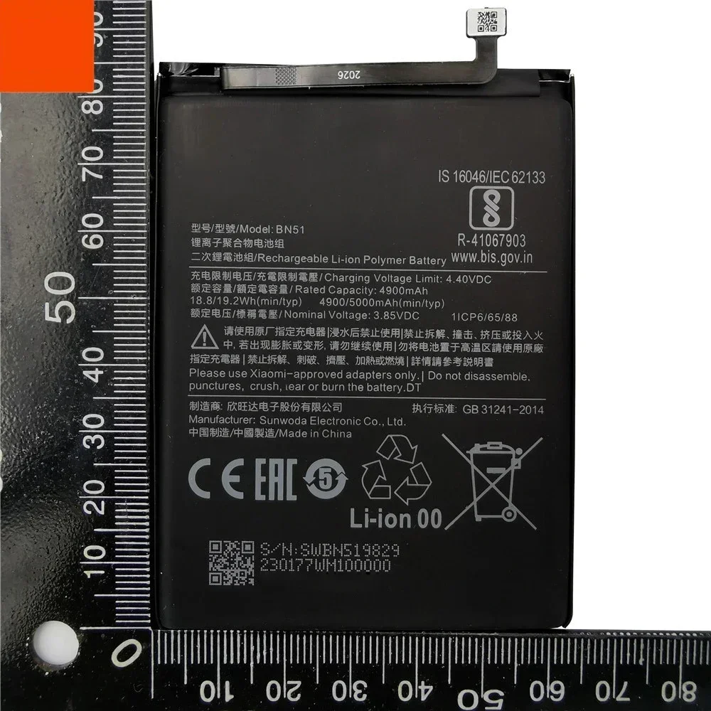 100% New For XiaoMi Original Replacement 5000mAh BN51 For Xiaomi Redmi 8 Redmi 8A Redmi8 Authentic Phone Battery +Tools Free