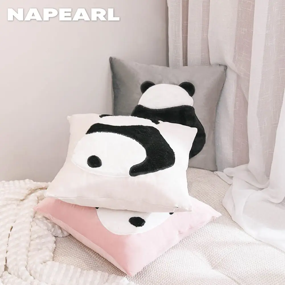 

Квадратные наволочки NAPEARL 45x45 см, милая мультяшная искусственная Подушка, наволочка для дивана, домашняя наволочка