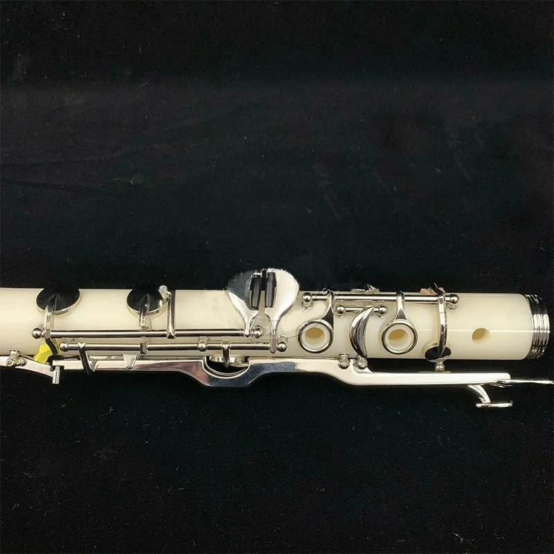 New First-class G key clarinet Ebony Wood White silver-plated keys Good material and sound with Case