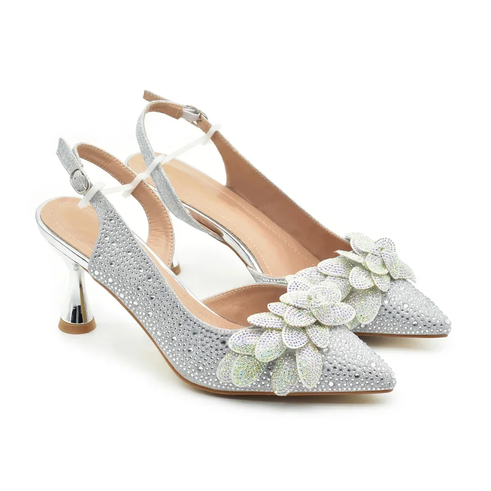 2025 Fashion Italian Designers Top Brand Luxury Clutch Bag and Summer Women's Pointed Toe High Heel Wedding Party Sandals 6