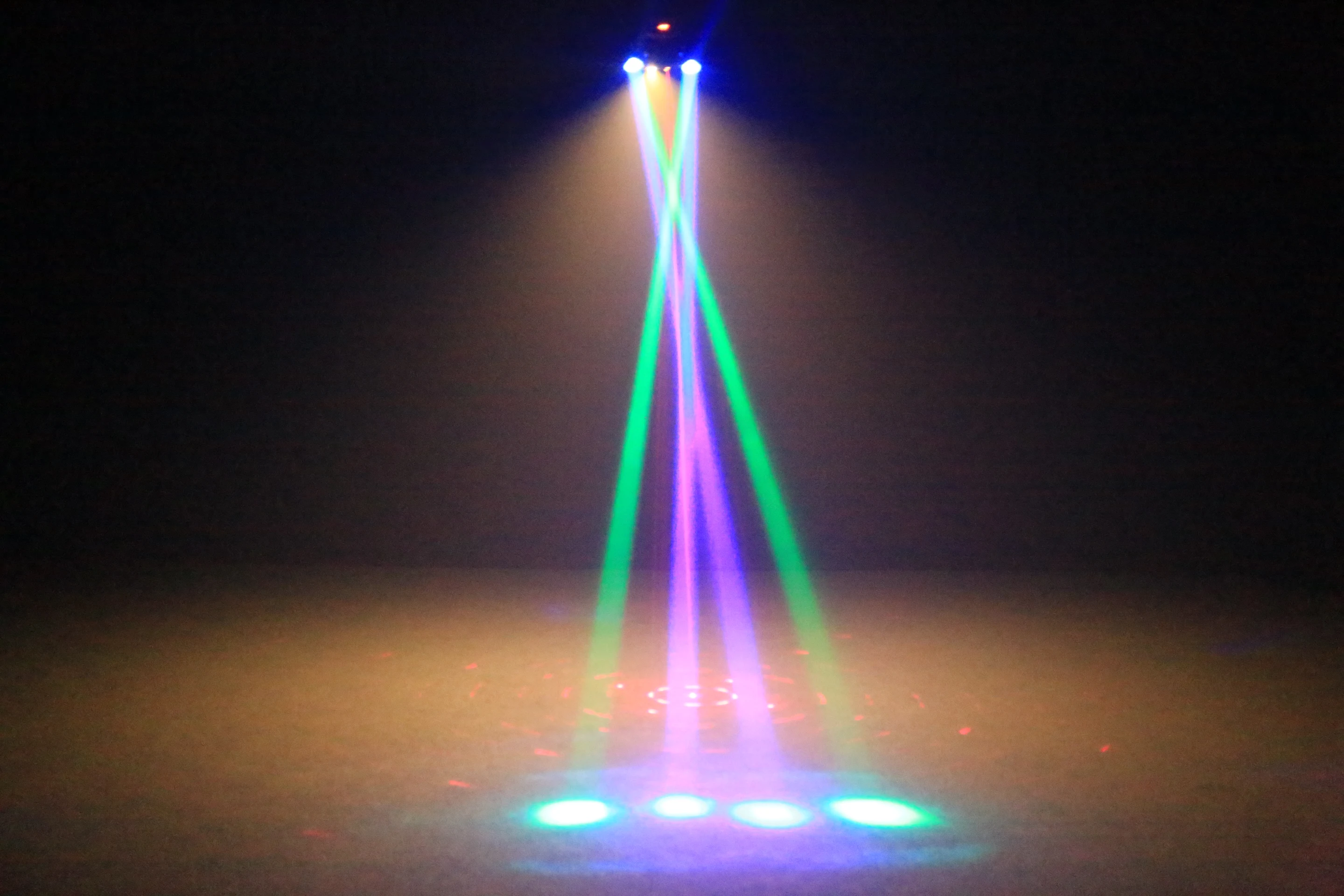 DMX 36W LED Moving Head Light Disco Gold Strobe Beam Green&Red Laser Party Light