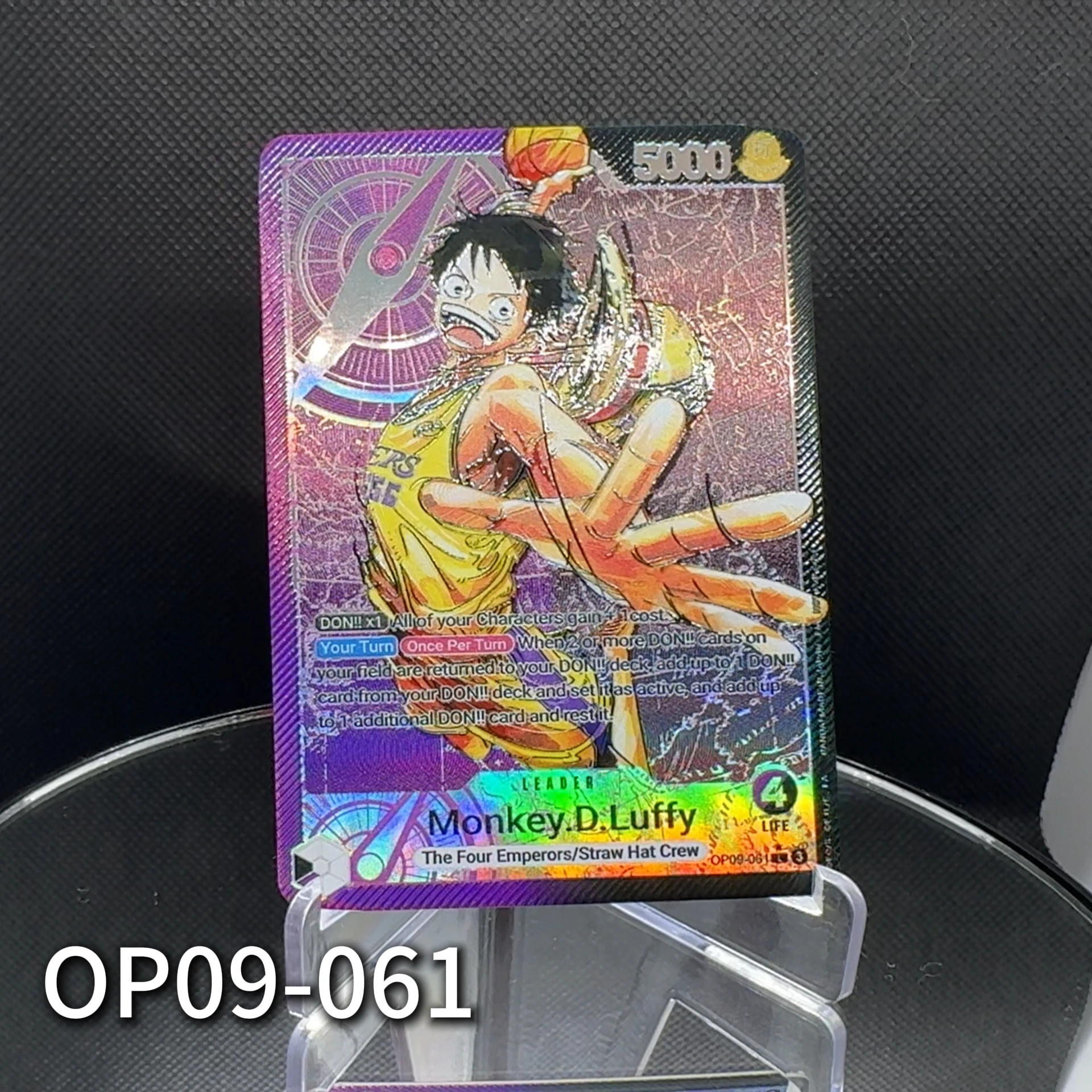One Piece TCG OPCG Englische Leader-Karten: Luffy, Zoro, Nami, Sanji, Usopp, Chopper, Robin, Jinbe, Strohhut-Crew Leader-Karten – Detail 7