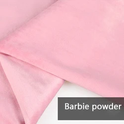 Velvet Fabric - 14 Vibrant Colors for DIY Sewing, Home Textiles, and Decor (Barbie Powder)
