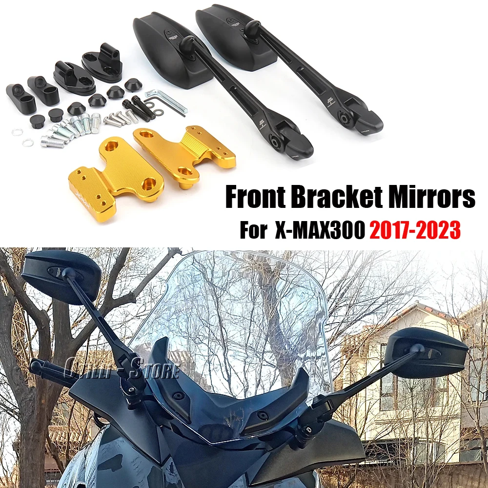 

For YAMAHA X-MAX300 X-Max 300 XMAX300 XMAX 300 2017-2023 New Motorcycle Side Mirror Support Stand Forward Moving Bracket