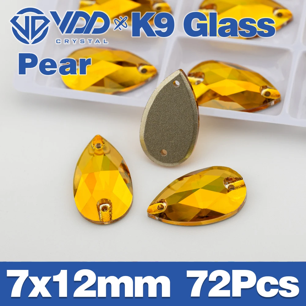 VDD S258 Sonnenschein Fase Top Qualität K9 Glas Nähen Auf Strass Kristall Nähen Flatback Für Kleidungsstück Kleidung Hochzeit Kleid – Detail 25