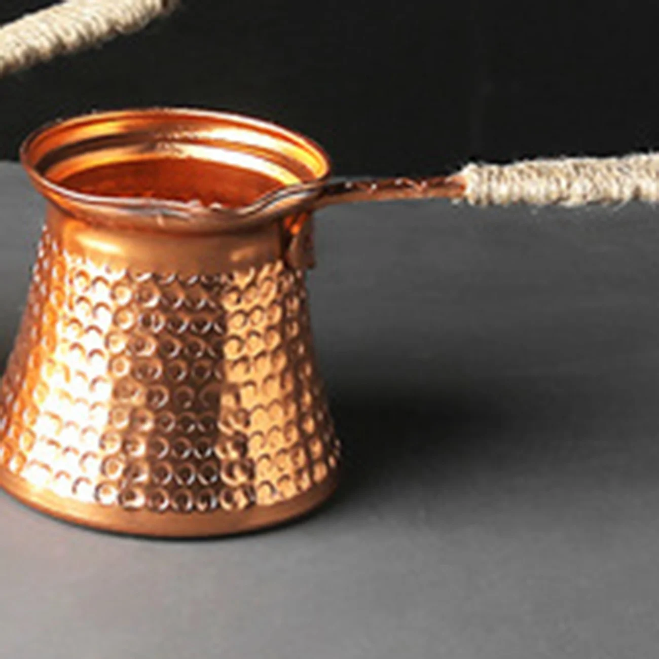 Turkish Coffee Pot Coffee Maker Moka Pot 3 Person 200 ML Copper Handmade Decorative Gift Accessory