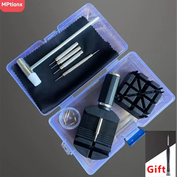 Watch Repair Tool Set Watch Link Band Slit Strap Bracelet Chain Pin Remover Adjuster Tool Kit