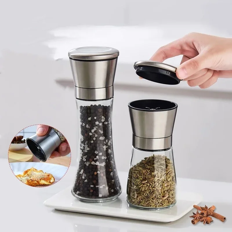 Stainless Steel Manual Spice Grinder for Kitchen