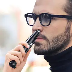 Professional Electric Nose Hair Trimmers For Men Portable Nose And Ear Trimmer Hair Shaver Clipper Safety Removal Cleaner