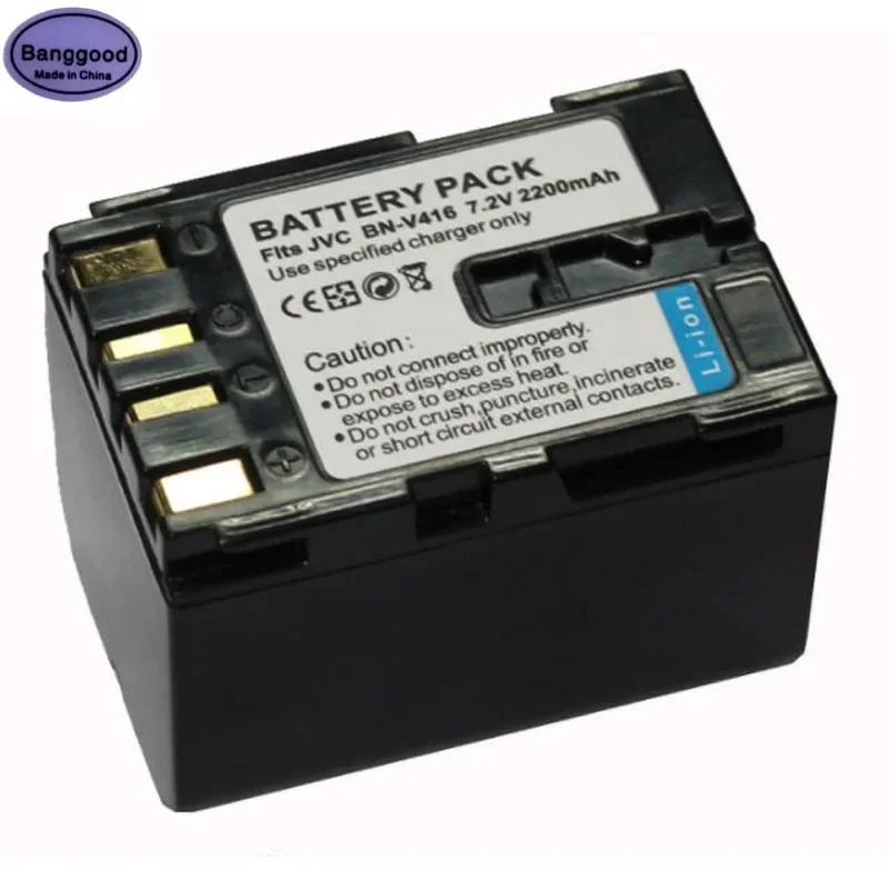 

New 2200mAh BN-V416 BNV416 Camera Battery For JVC BN-V408 V408US V428 V428U GR-D31 GR-D34 GR-D93 GR-D220 GR-D225 GR-D228 GR-D230