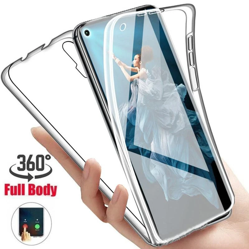 Full Body Protective Transparent Soft TPU Case with 360° Coverage