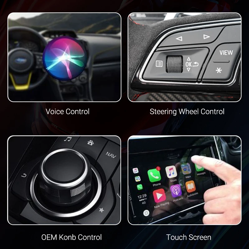 Adattatore Wireless 2-in-1 CarPlay E Android Auto - WiFi 5.8 GHz, Bluetooth 5.3, Plug & Play USB-C/USB-A Per Auto (iOS 10+, Android 11+)