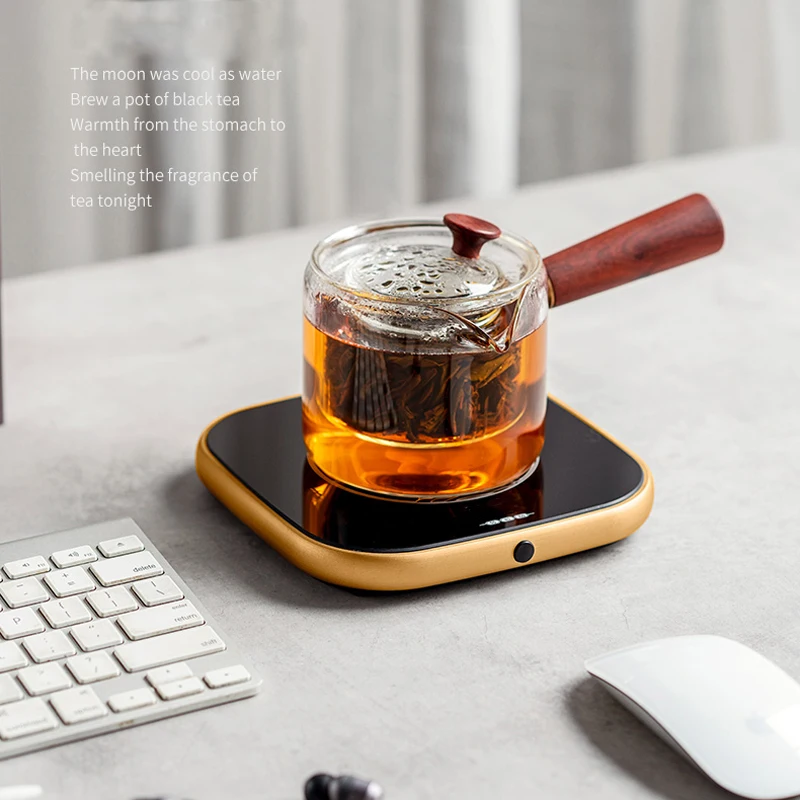 220V Cup Heater Electric Stove Hot Cooker Plate Boil Water Hot Tea Maker Coffee Milk Warmer Heating Pad Insulation Base Coaster