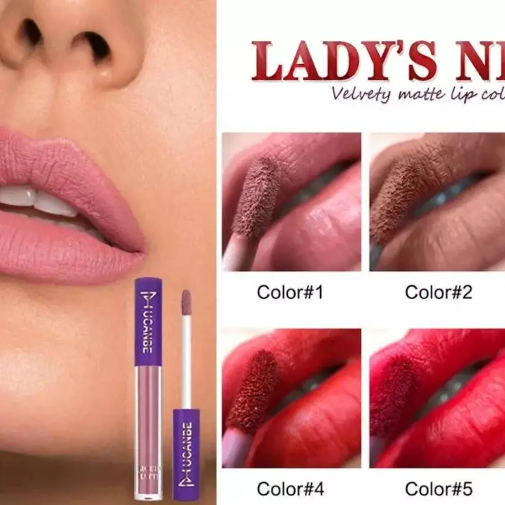 Lady's Night Lip Makeup Sets 6pcs Matte Liquid Lipstick 6pcs Lip Liners Pencil 1PC Primer Waterproof Gloss Kit lip makeup set