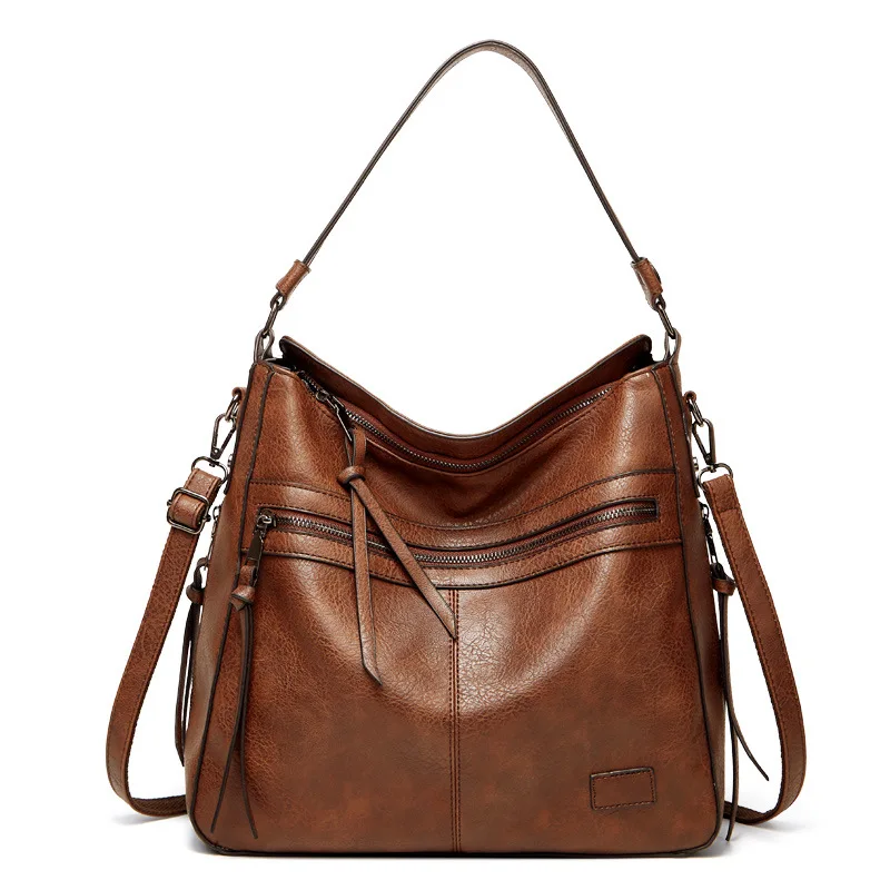 One Soft Leather Shoulder Bag Large Capacity Versatile Handbags For Women Casual High-Quality Messenger Crossbody Luxury Fashion
