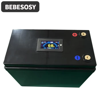 Custodia 12V 280AH Custodia per batteria fai da te Scatola per batteria portatile 230AH 4S Opzionale 200A BMS 2A Bilanciamento attivo TFT LCD Nastro bullone per camper