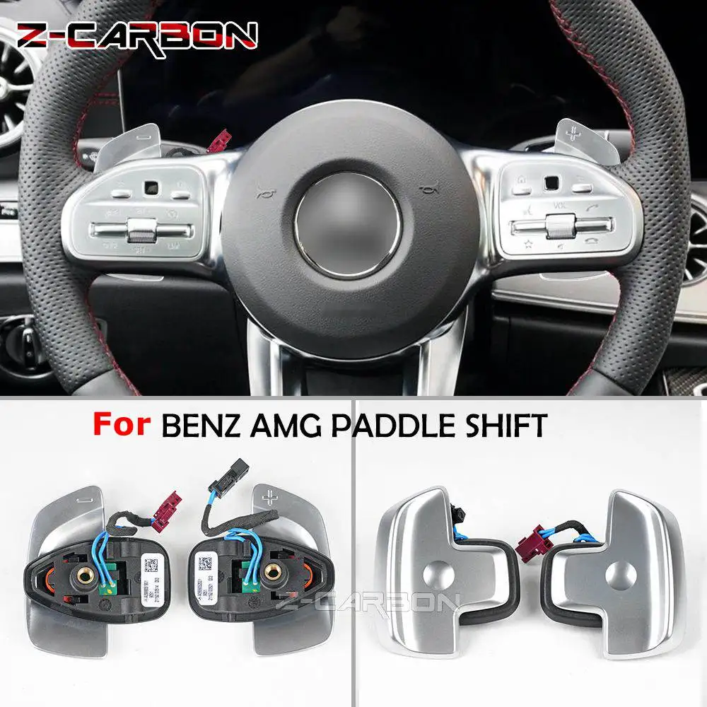 

Carbon Car Steering Wheel Paddle Shifter For Mercedes Benz AMG 2019+ Sport A W177 B W247 C W205 E W213 G W463 GLS W257 Class