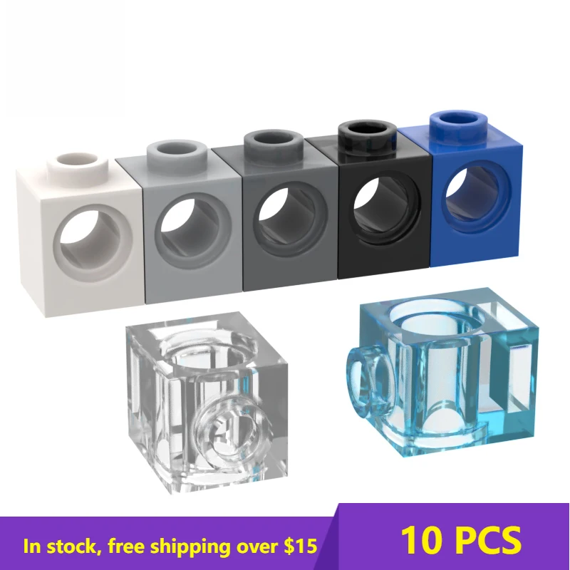 

10PCS Plate Brick Compatible Assembles Particles 6541 1x1For Building Blocks Parts DIY Educational Creat