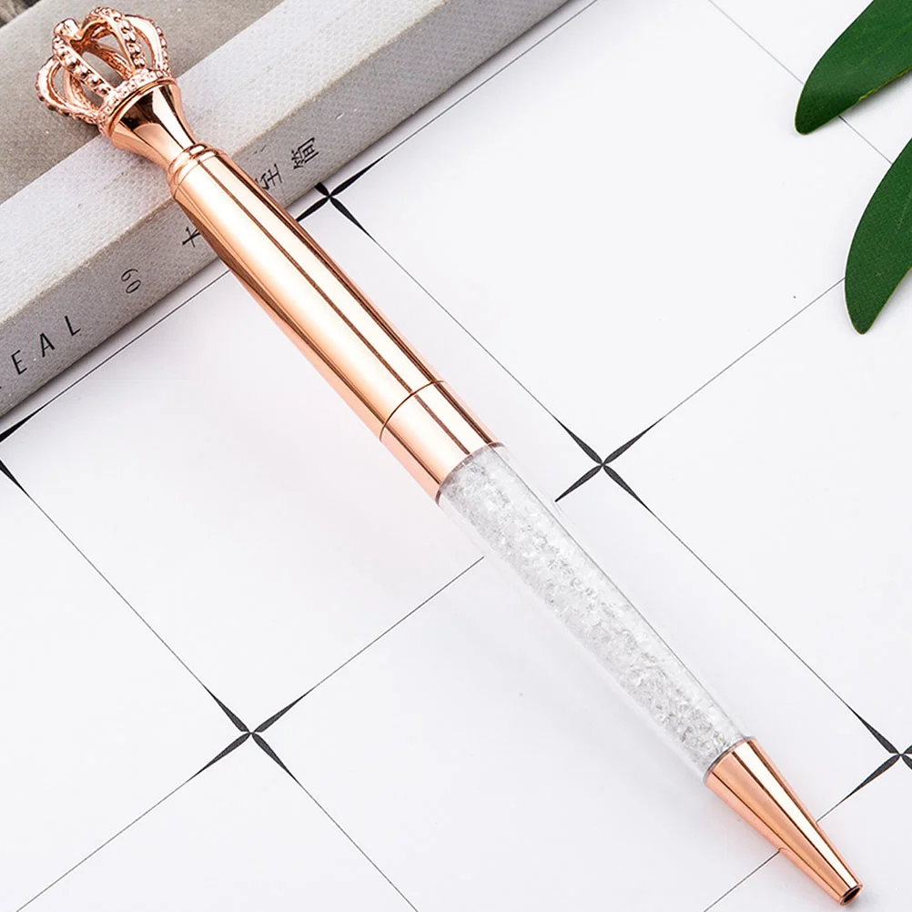 

2pcs Metal Ball Pens Creative Ballpoint Pen Crown Advertising Pen Business Gift