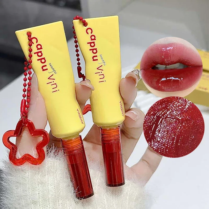 Mirror Water Liquid Lipstick Crystal Jelly Lip Gloss Moisturizing Sexy Lip Plumper Lip Tint Makeup Long Lasting Korean Cosmetics